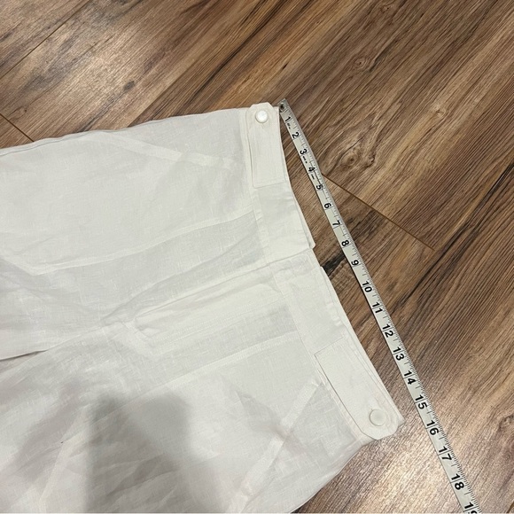 Equipment Femme Kalil Cropped Linen Trouser Pants - Picture 11 of 12